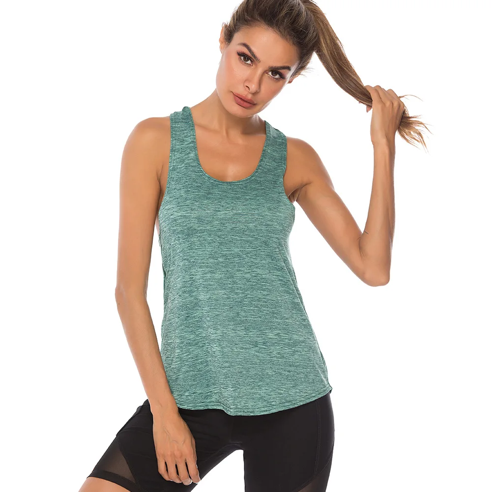 Women Vest U Neck Sleeveless Quick Dry Racerback Vest Running Sports Tank Top women Vest Running Sports Vest Tank Top