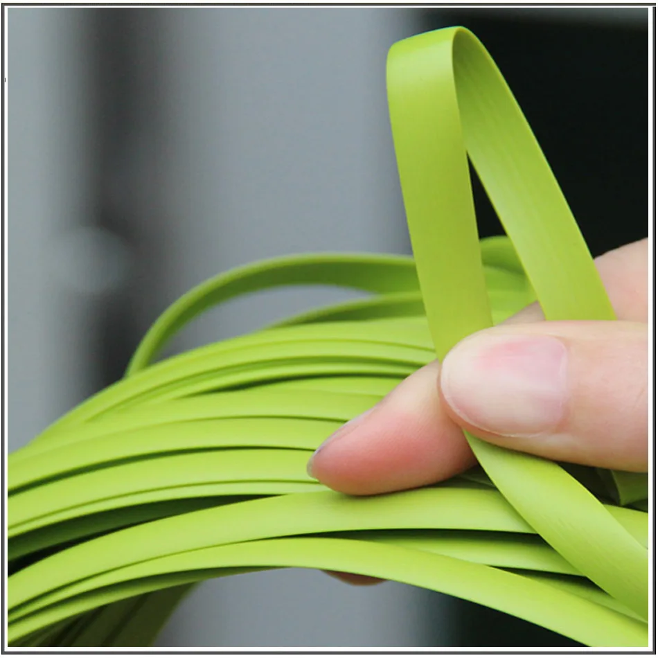 PE Round Flat Rattan Hanging Basket, Plastic Rattan Chair, Tea Table Storage Basket, Repair Material, 8x1.2mm