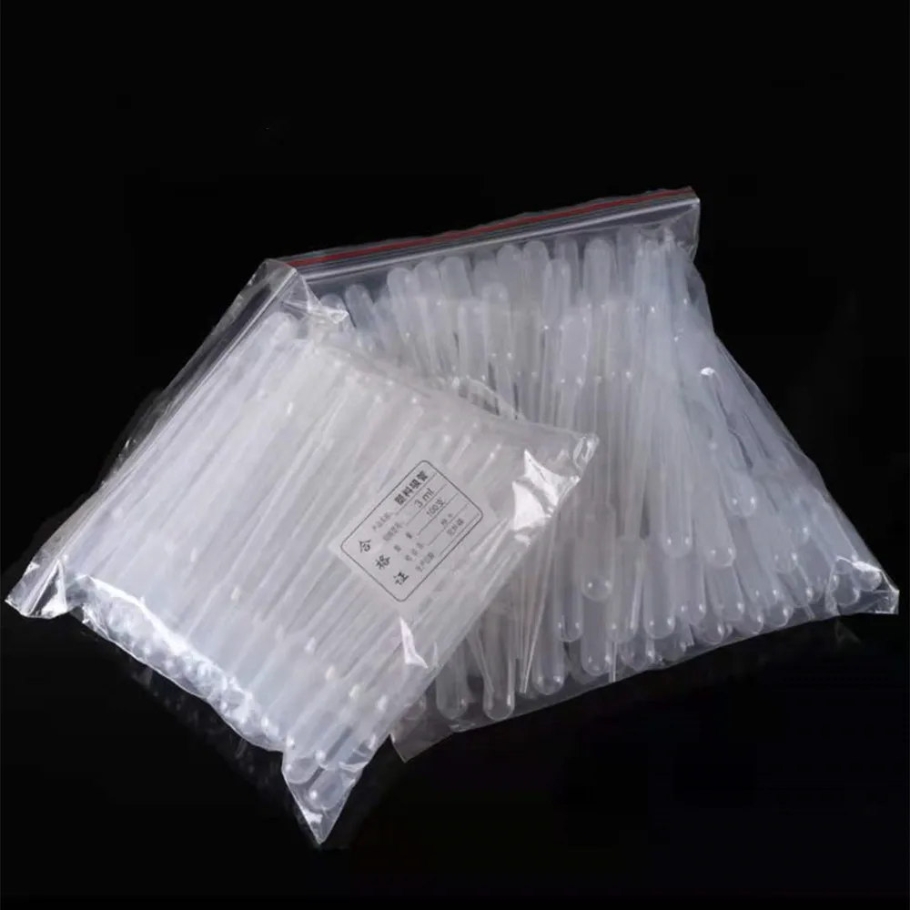 1-200 pipetas transparentes dos pces transferência plástica segura descartável do conta-gotas do olho para o molde uv da resina da cola epoxy da resina que faz a ferramenta