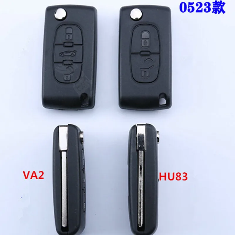 

3 шт., чехол для дистанционного ключа с 2/3 кнопками CE0523 для Peugeot 308 207 307 3008 5008 807 для Citroen C2 C3 C4 C5