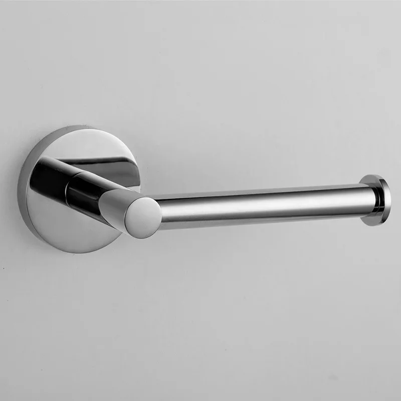 

Toilet Paper Holder Wall Mount Tissue Roll Hanger Stainless Steel Towel Rack Bathroom Accessories Silver Color