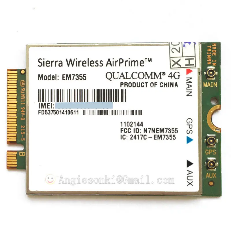 Quad-Band EM7355 Gobi 5000 100 Mbps HSPA+ LTE 4G Module for Sierra Wireless AirPrime WWAN Card For AT&T