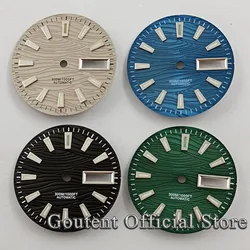 Goutent 29mm Black/Blue/Gray/Green Sterile Watch Dial Date Week Fit NH36 NH36A Movement