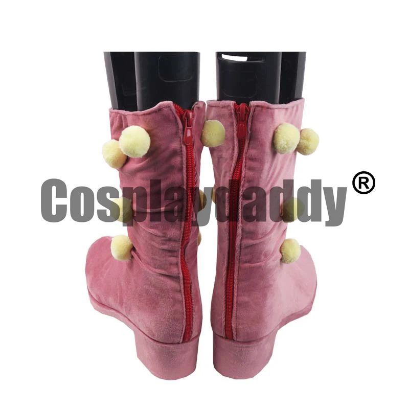Lucy – chaussures de Cosplay en acier, boule Run, pendule en acier, bottes roses, dessin animé, S008