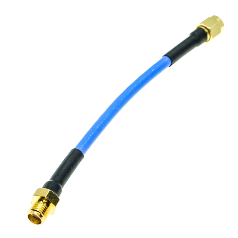 SMA female to SMA male Connector RG405 RG-405 Semi Flexible Coaxial Cable  0.086"  Blue image 3