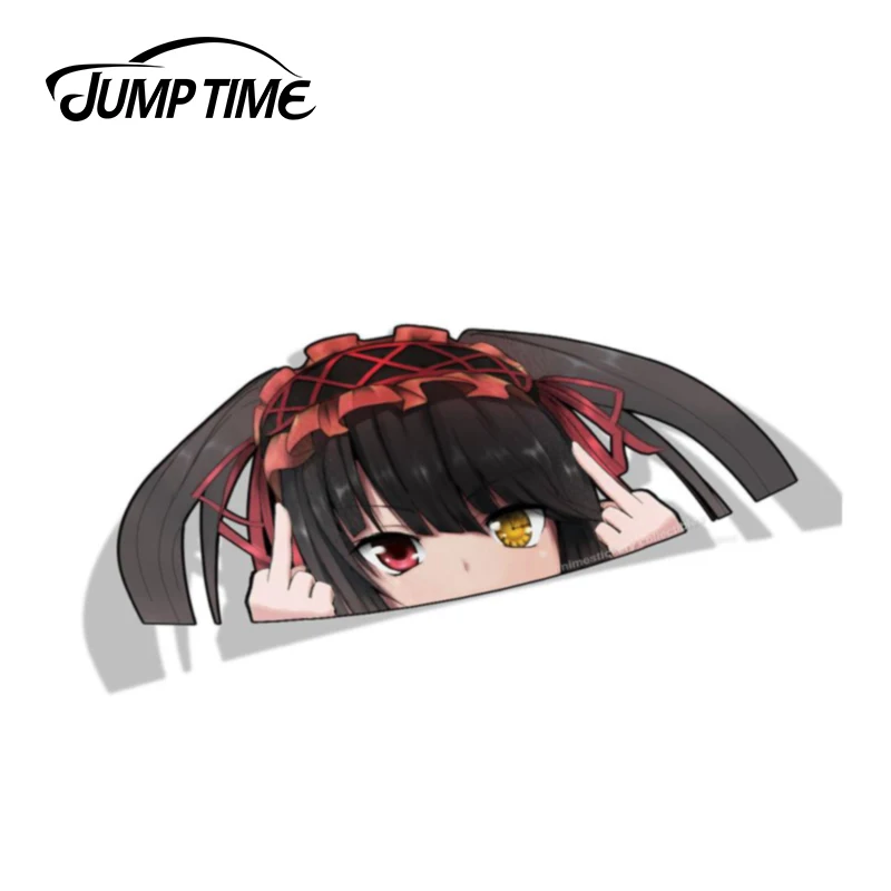 Jump Time 13cm x 6.5cm Bumper Sticker Date A Live Funny Anime Car Stickers Decals Sticker Motorcycle Car Decal Accessories