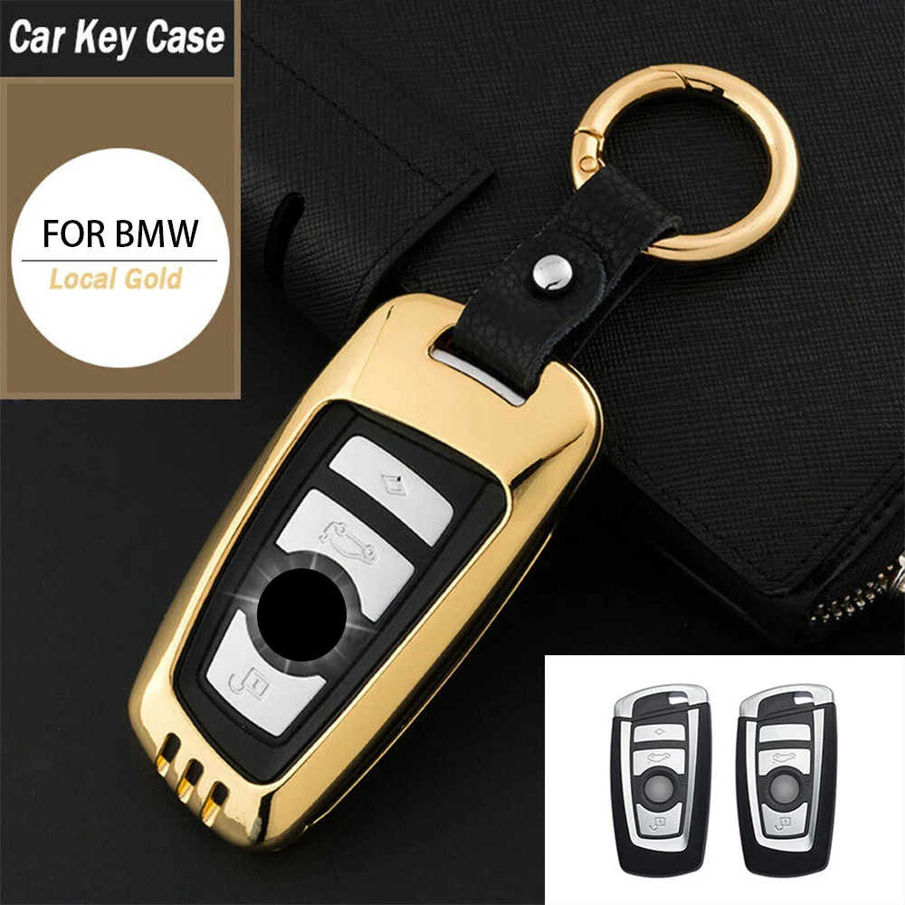 

Zinc Alloy Auto Car Remote Key Shell Case Cover Holder Skin With Keychain Fit For BMW F07 F10 F11 F20 F25 F26 F30 Accessories
