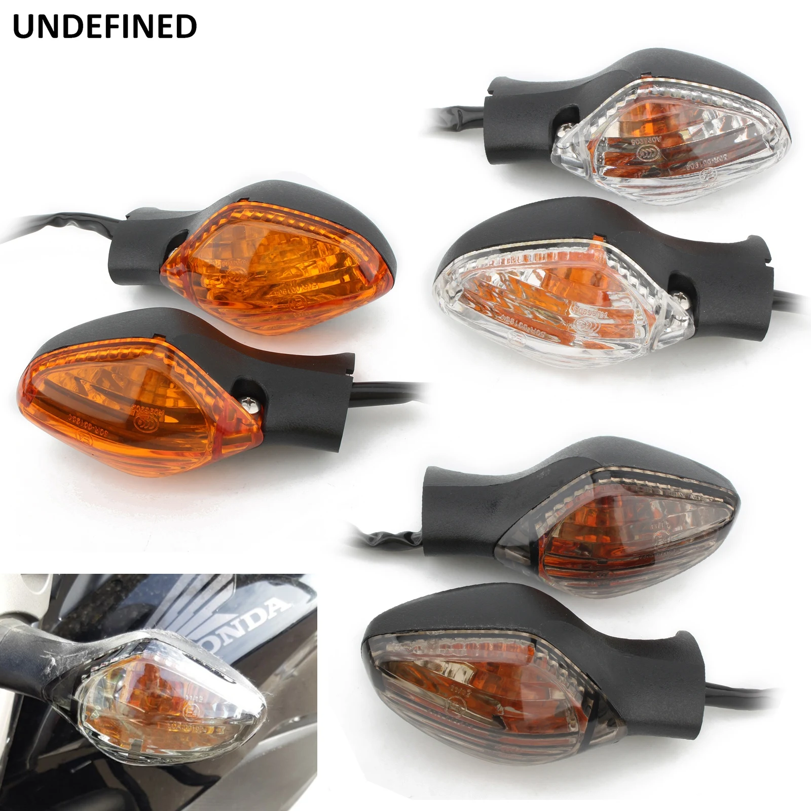 Turn Signals For Honda CBR500R CB500F CB500X CBR650F 2014-2020 Motorcycle Blinker Indicator Lamp Front Rear Flashing Tail Lights