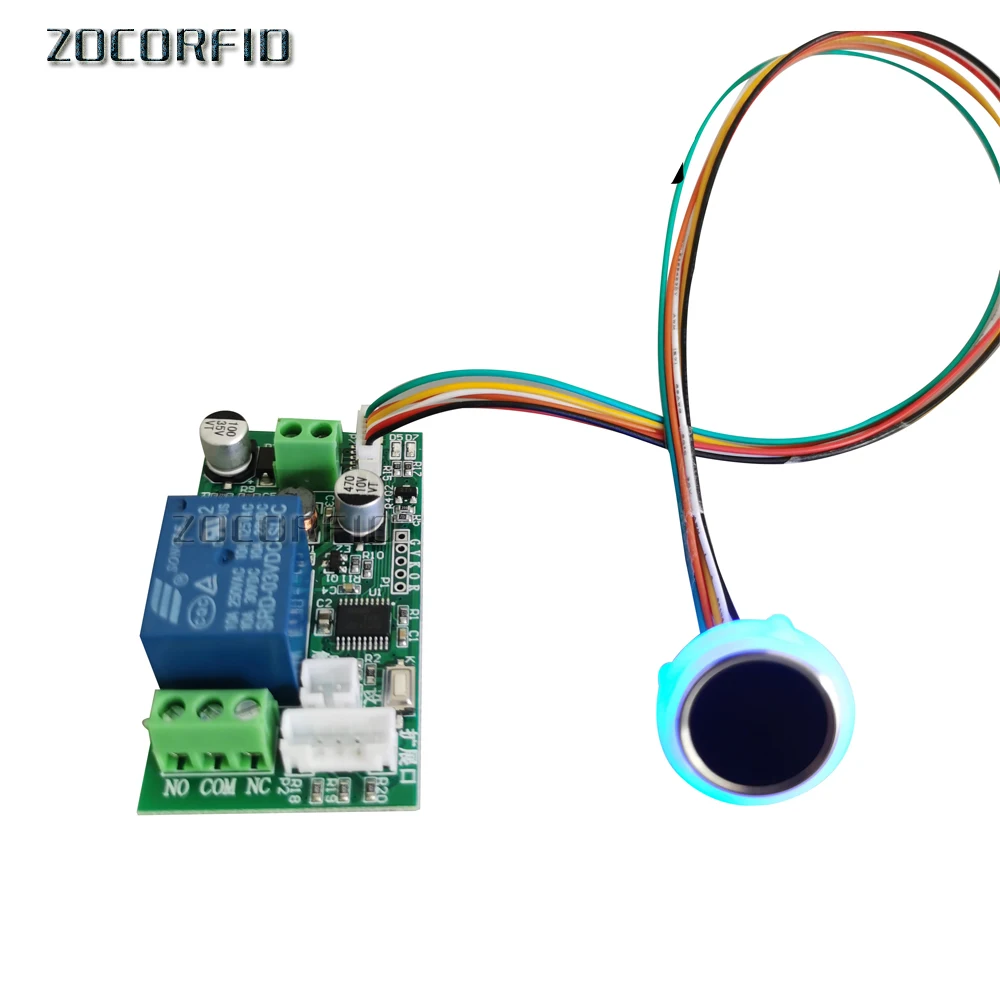 

Fingerprint recognition module DC3.5v-15v fingerprint access control board DC12V low power electric lock control board