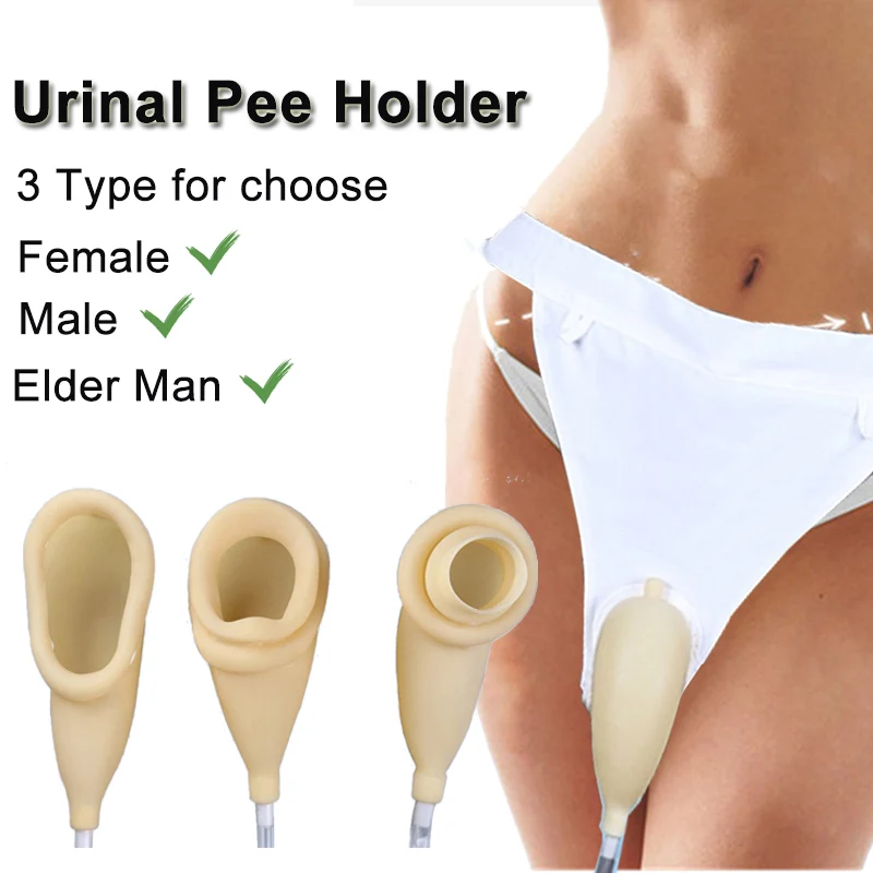 

Urine Collection Set Urinal Bag Latex Pee Holder Bedridden Patients Urination Catheter Bags For Man Female Urinary Incontinence