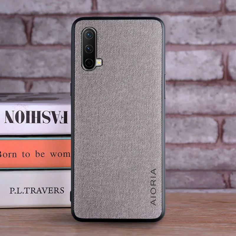 Case for OnePlus Nord CE 5G Core Edition 5G coque Luxury textile Leather skin soft TPU hard phone cover for Oneplus Nord CE Case