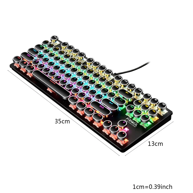 

RGB Mechanical Gaming Keyboard USB Wired LED Backlit Original Keyboards RGB LED Backlight for PC Laptop Gamer