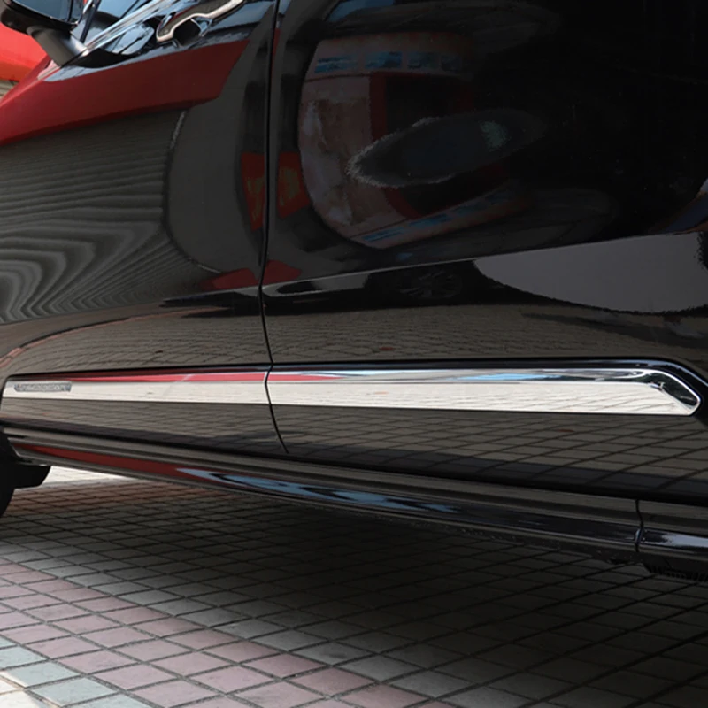 For Volvo XC90 2016-2026 Chrome Side Door Body Molding Strips Decoration Cover Trim Car Styling