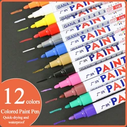 GANA GN-110 Oily Paint Marker Pen Vehicle Car Scratch Repair Paint Tire Pen Glass/Metal/Plastic/Ceramic/Wood/Leather/Tire Marker