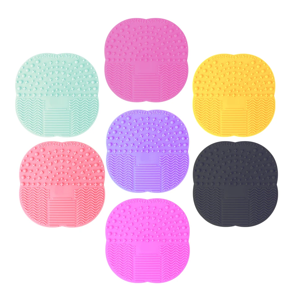 THINKSHOW Silicone Makeup Brush Cleaner Pad Make Up Washing Brush  Gel Cleaning Pad Foundation Makeup Brush Scrubber Board Mat