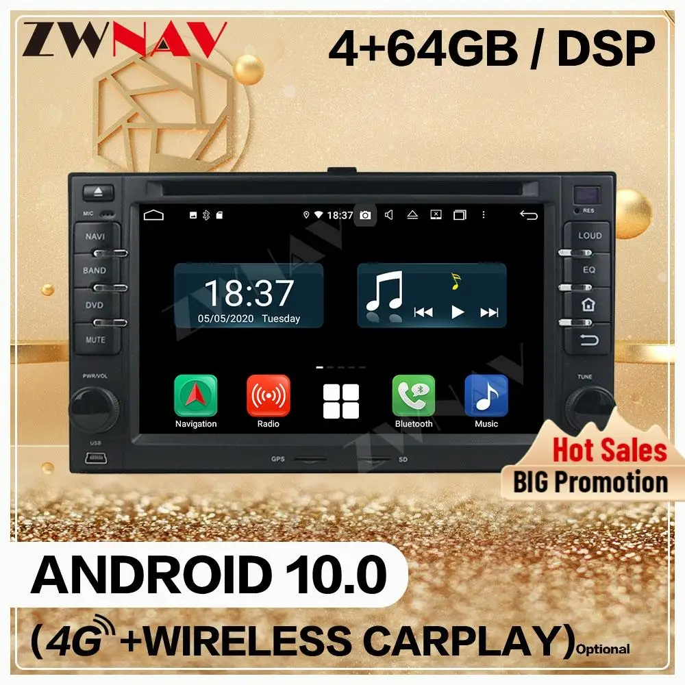 128G 2 Din For KIA CERATO SPORTAGE CARENS OPTIM Android 13.0 Multimedia Player Screen Audio Radio GPS Navi Head Unit Auto Stereo