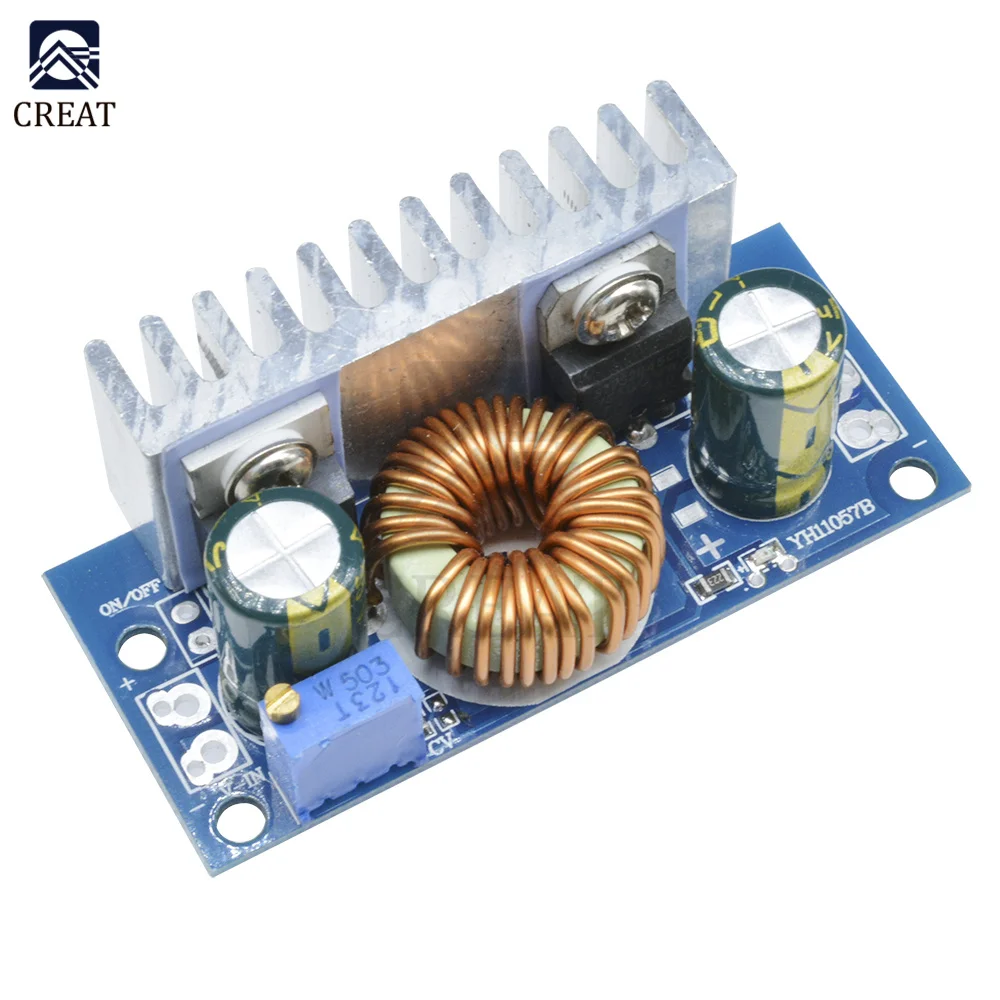 DC-DC DC 4.5V-32V to DC 5-42V 6A Step Up Boost Converter Power Supply Module Non-isolated Short Circuit Protection