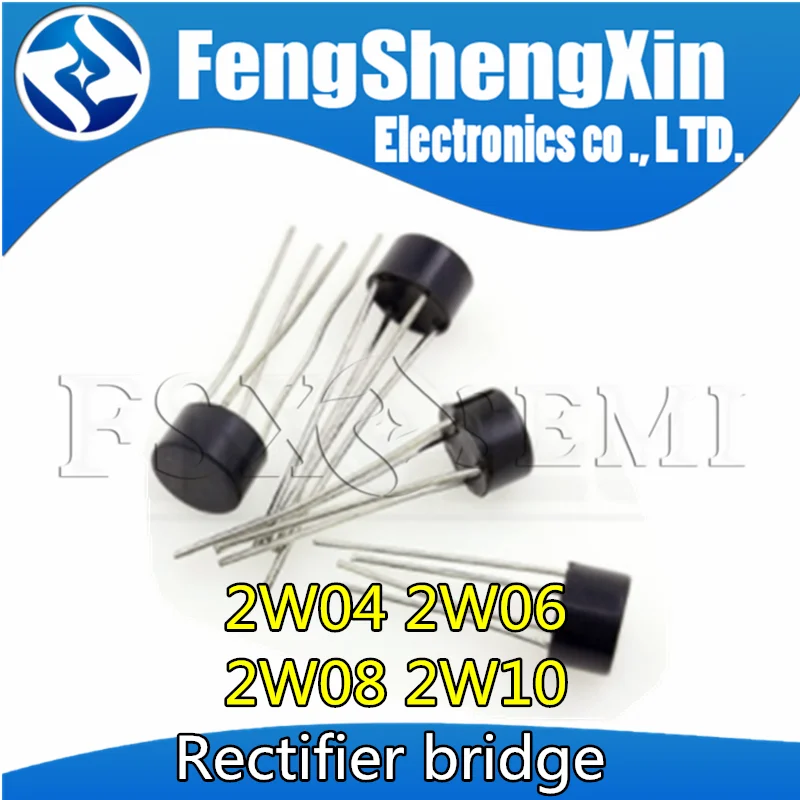 10pcs/lot  2W04 2W06 2W08 2W10  DIP-4  bridge rectifier IC