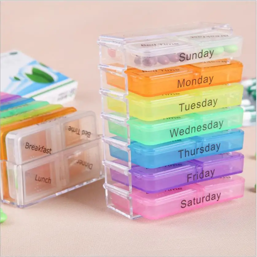 

Diamond Embroidery Organizer Colorful Plastic 28 Grids Jewelry Box Container Medicine Diamond Painting Tools Storage