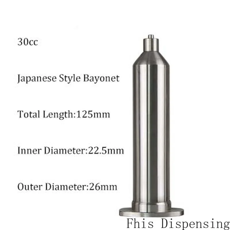 Corrosion-Resistant Dispensing Syringe 30cc Stainless Steel Cones High Temperature Resistant Syringe