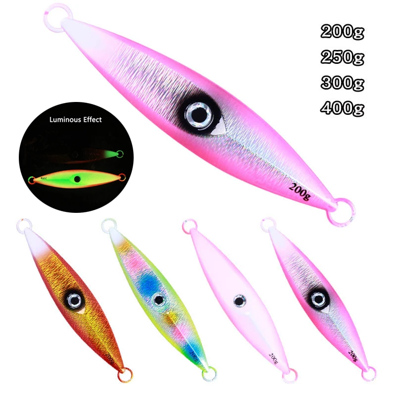 Speed Vertical Iron Plate Jig Saltwater Jigging Lures 200g 250g 300g 400g Drag Metal Long Casting Spoon Lead Fish Hard Bait