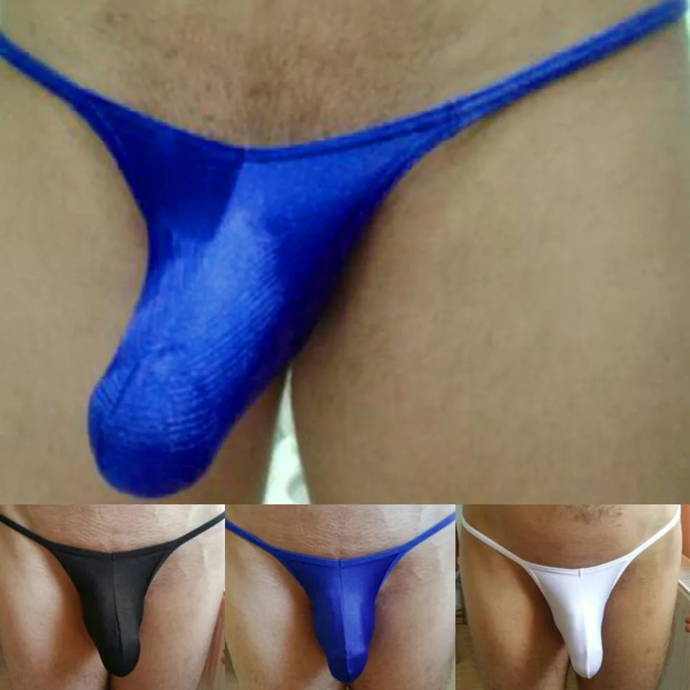 Man Sexy Underwear Elephant Nose Thong Open Long Penis Pouch T-back Panties Hombre Tanga G String Jockstrap Bikini Briefs