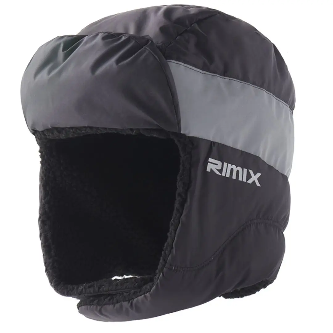 RIMIX Winter Warm Down Hat With Ear Flaps Antifreeze Comfortable Outdoor Sport Cap For Hiking Climbing Skiing Cycling