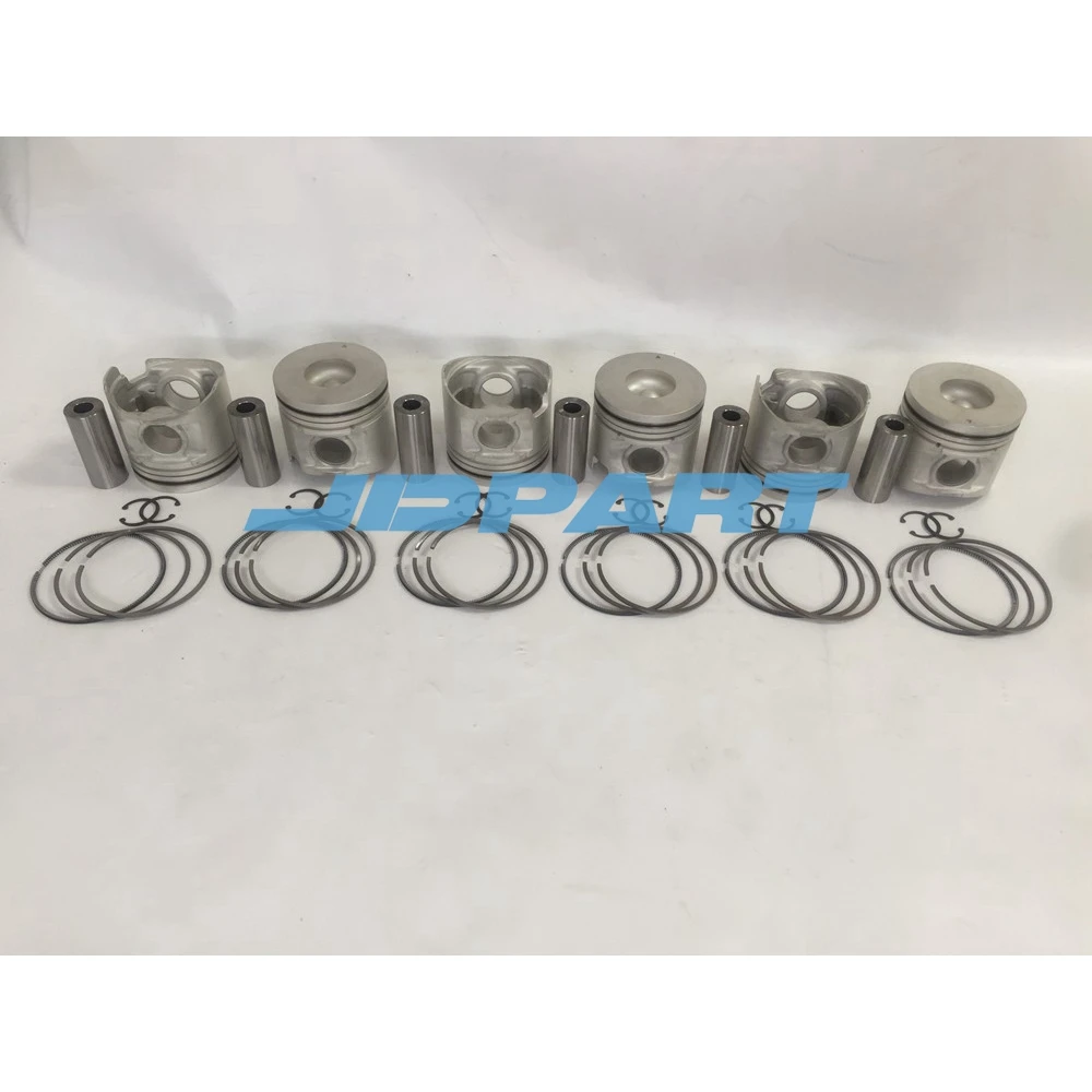 6D16 piston with rings STD For 6D16 engine