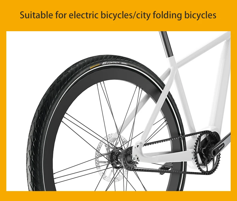 Continental Contact Urban 16 Zoll / 20 Zoll 3/180Tpi Pannensicherer Stahldrahtreifen für BMX-Faltrad mit Reflexstreifen – Detail 20