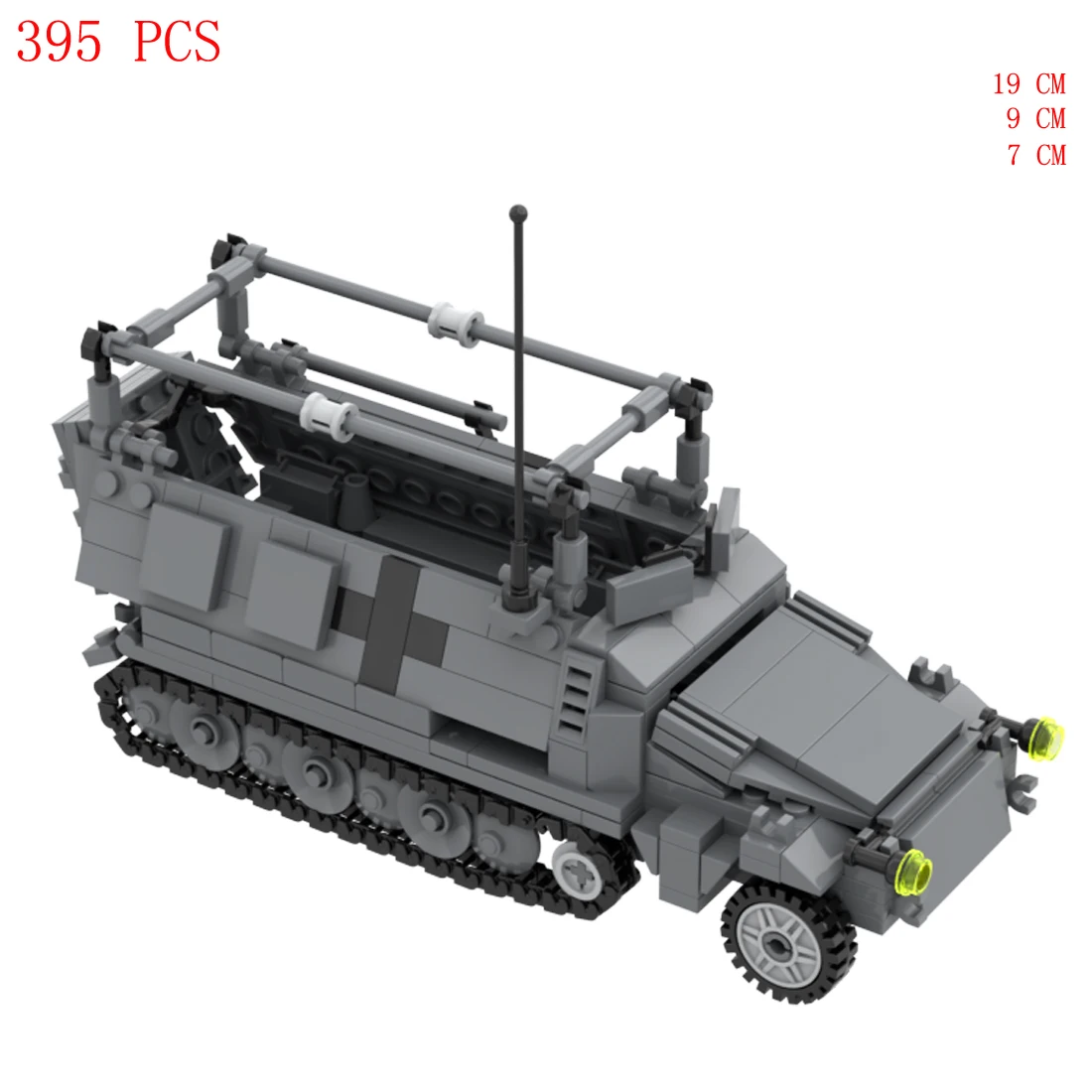 

hot wwII military sdkfz 251/3B German Army Command armored vehicles Blitz war equipment Building Blocks weapons bricks toys gift