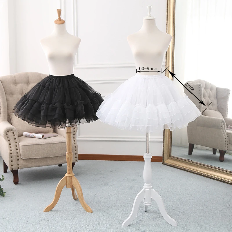 

Cosplay Petticoats Organza Short Ball Gown Crinoline Bridal Petticoats Underskirt Customized