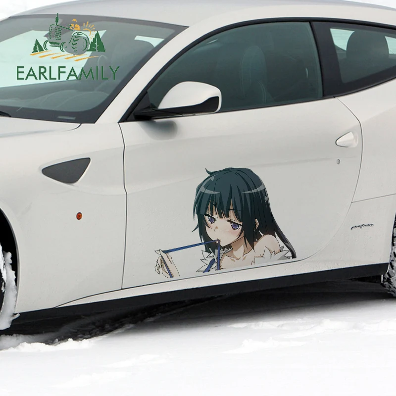 EARLFAMILY 43cm x 31.4cm for DanMachi Hestia Vinyl Car Stickers Personality Anime Decal Scratch-Proof Waterproof Car Styling