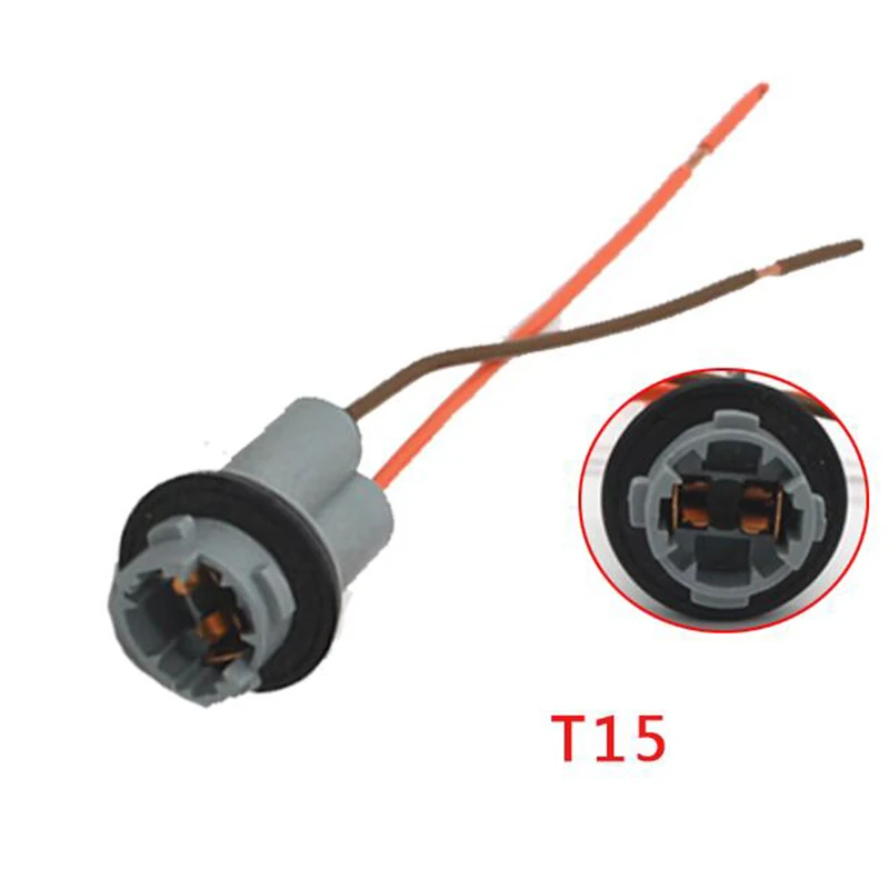 1PC Car T15 LED Bulb Connector W5W Car Lamp Cable Auto Bulb Wire Light T10 LED Bulbs Socket adapter