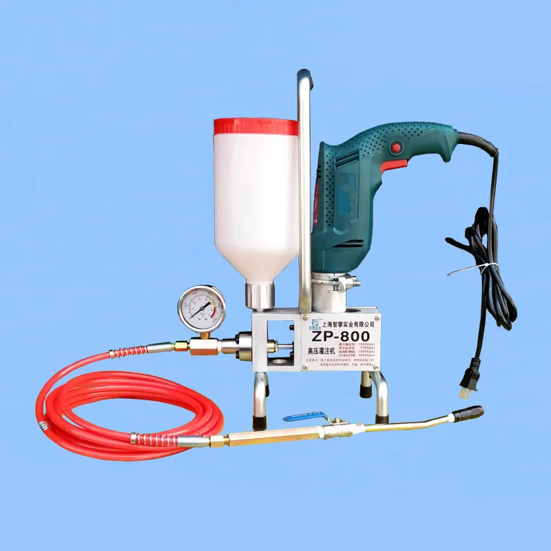 Miniature Electric Grouting Pump Polyurethane Epoxy High Pressure Infusion Machine Leak Stopper High Pressure Grouting Machine