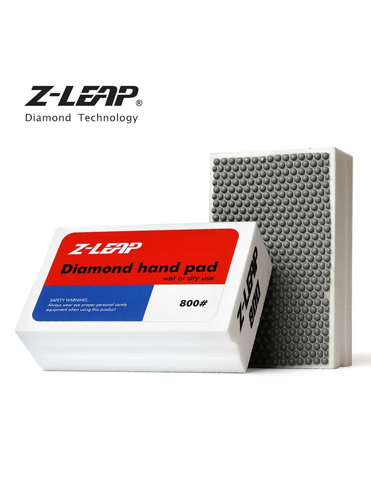 Z-LEAP 1PC żywica diamentowa ręcznie nakładka polerska pianka powrót do szklana ceramiczna granit marmurowy kamień szlifowanie Wet Use Grit 800-7000 — zdjęcie 2
