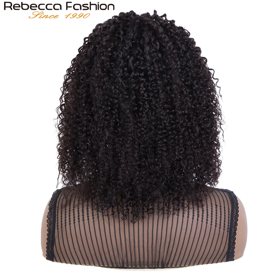 Kinky Curly Human Hair Headband Wig For Black Women 180% Density Glueless Brazilian Remy Jerry Curl Full Machine Made Hair