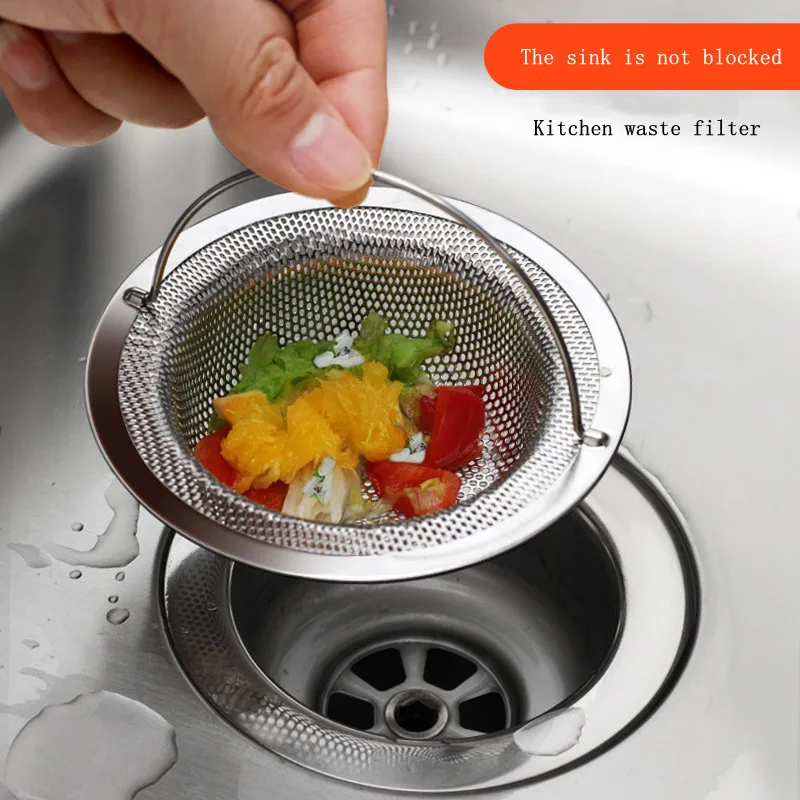 

2021 New Stainless steel sink strainer fine mesh strainer kitchen sink sink anti-clogging strainer Strainers