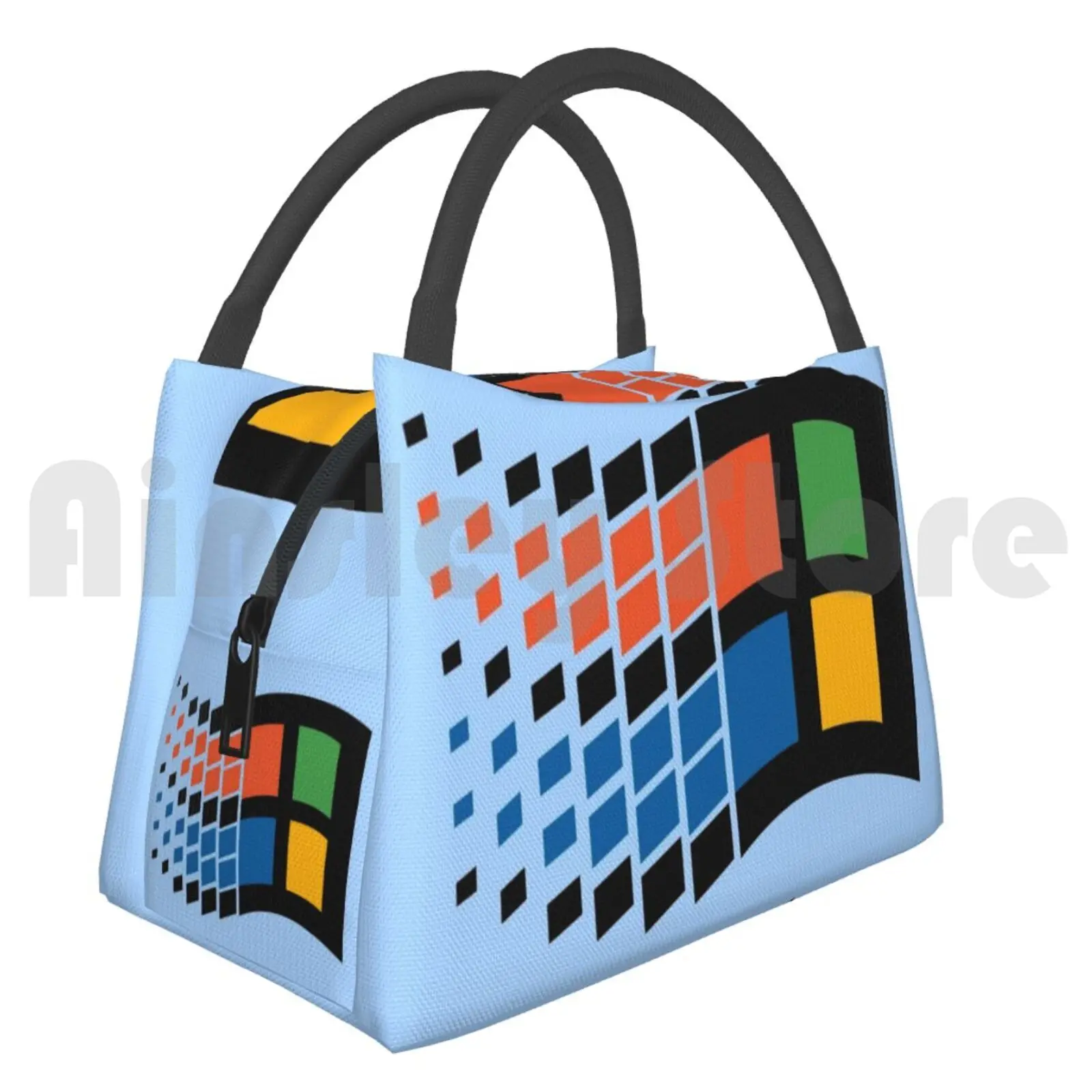 

Cooler Lunch Bag Picnic Bag Windows 95 Windows 95 Windows Microsoft Logo 90s Retro Operating System Bill Gates Pc