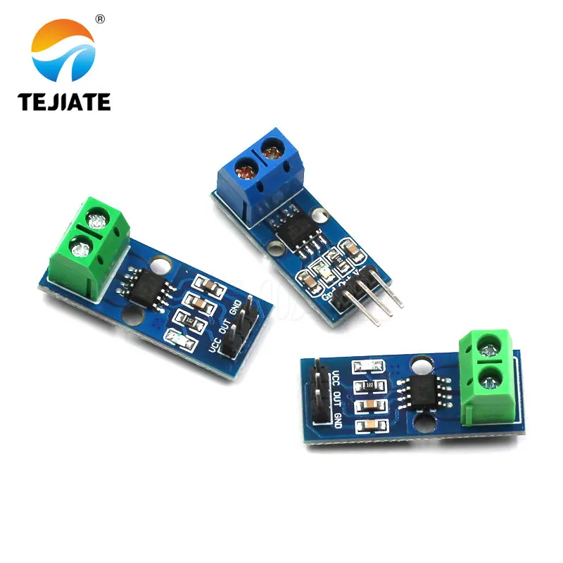 1PCS acs712 Hall Current Sensor chip ACS712ELCTR-20A -30A ACS712 5A 20A 30A Range current detection module PCB kit ali express