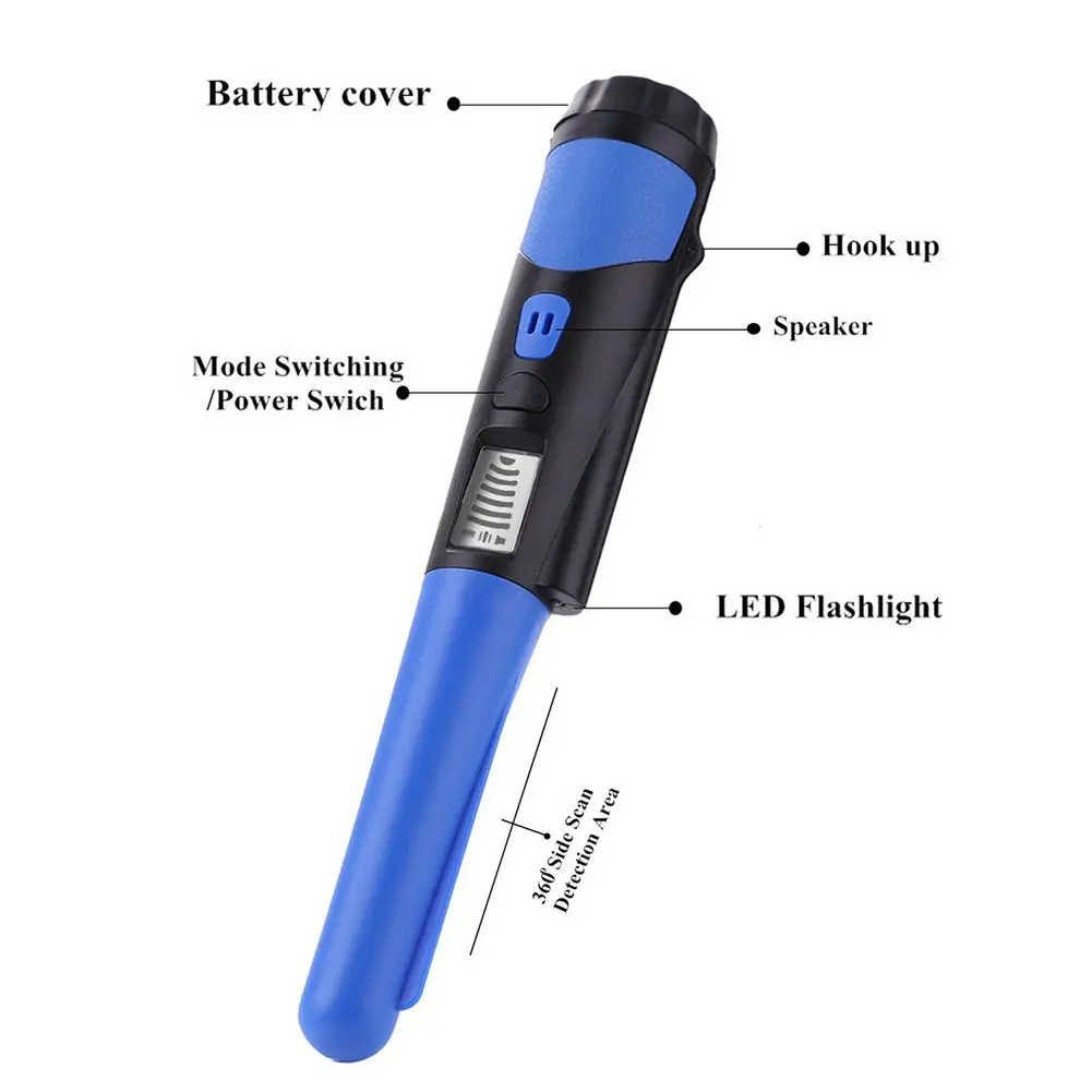 Imagem -04 - Detector Handheld da Haste de Posicionamento do Detector de Metais