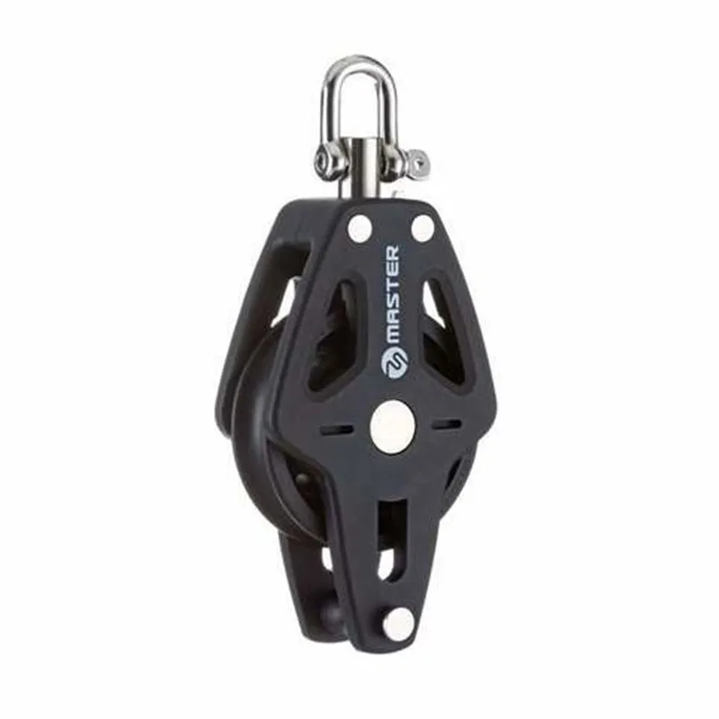 

Sailboat Dinghy Hardware 35mm 1 3/8" Single Swivel Shackle Becket Block Small Boat Block Master BP-3502F