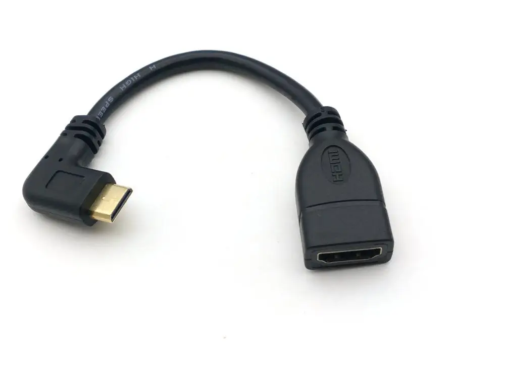 50PCS  Mini HDMI-compatible male to HDMI female cable  for HDTV 1080p PS3 Evo HTC Vedio