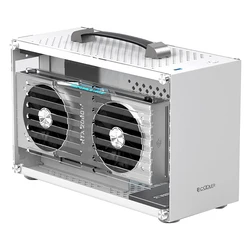 ITX Mini A4 Computer Case 7.5L Aluminum Mini-ITX Motherboard PC Case Test Bench Support SFX Power Supply Vedio Card