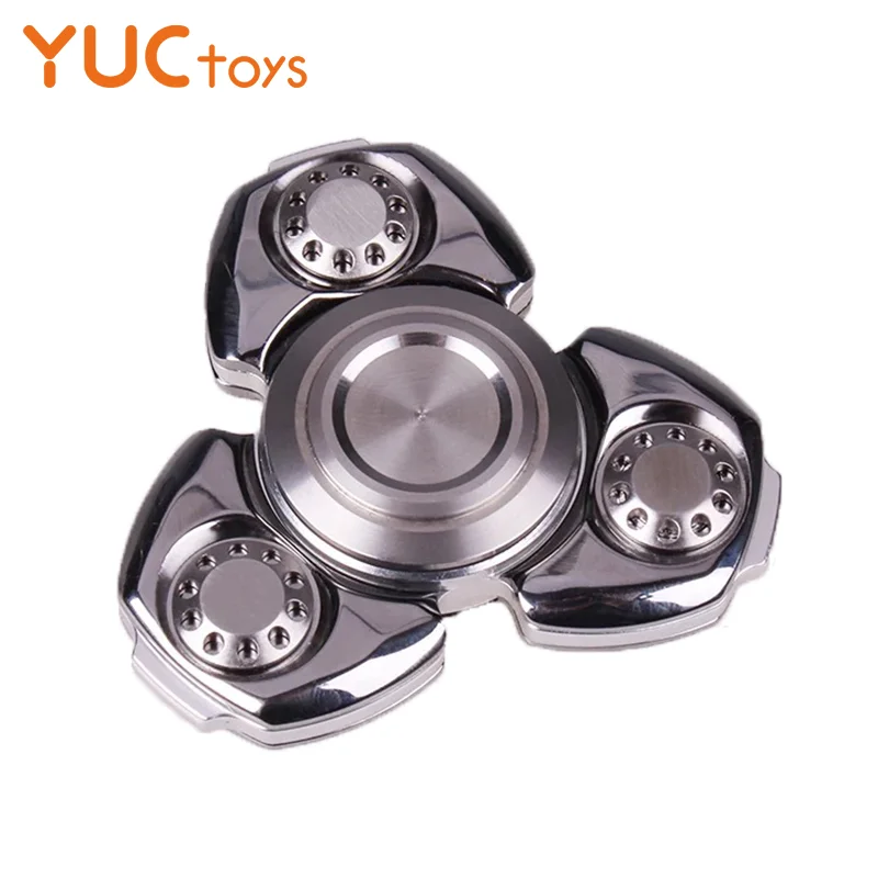 

Senior Aluminium Oxide Metal Hand Spinner Stainless Steel Brass Plating Diamond Polishing 606 Mute Bearing Finger Fidget Gyro