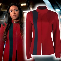 Star Discovery 4 Rek Cosplay Michael Burnham Starfleet Uniforms Top Shirt Red Yellow ST Cosplay Costume Halloween