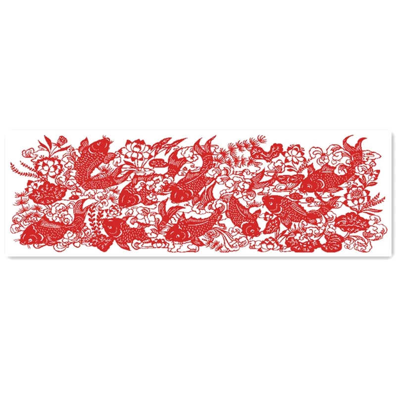 

Red fishes cross stitch package Chinese simple pattern 18ct 14ct 11ct cloth cotton thread embroidery DIY handmade Dreampattern