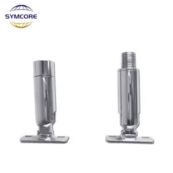 2PCS M8 M10 Universal Head Outer Teeth Inner Teeth Steering Head Lamp Silver Universal Hinge Shaped Hose Fixed Base Bracket