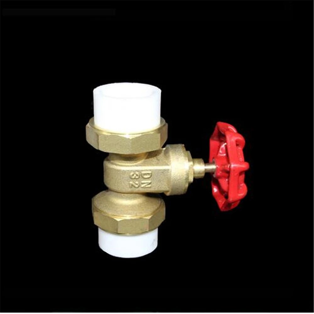 

PPR Double Live Gate Valve 20 25 32 Live Valve Full Copper PPR Thickened Valve Cut-off Gate Valve