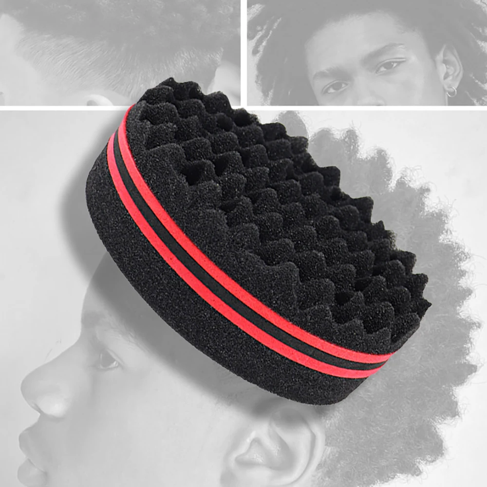 Barber Shop Men Hair Dirty Braider Twist Sponge Gloves African Hair Styling Fork Comb Hair Curls Foam For Salon