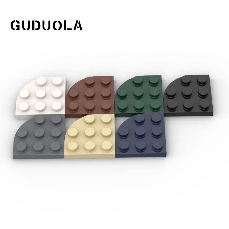 Guduola Special Brick Plate 3x3 Round Corner (30357) MOC Building Block Children Toys 20pcs/LOT